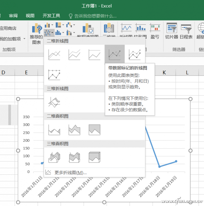 让Excel图表变成动态数据表格的方法